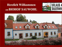 Tablet Screenshot of biohof-erdinger.at